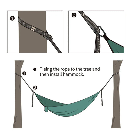2PCS Heavy Duty Hammock Straps