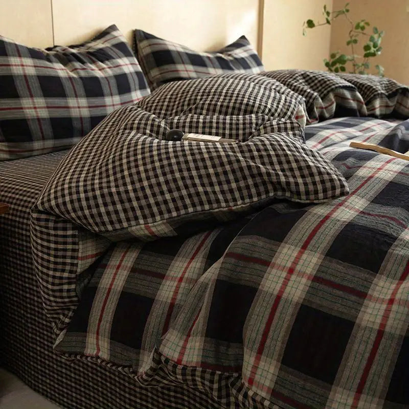4 Piece Bedding Set with Flat Sheet