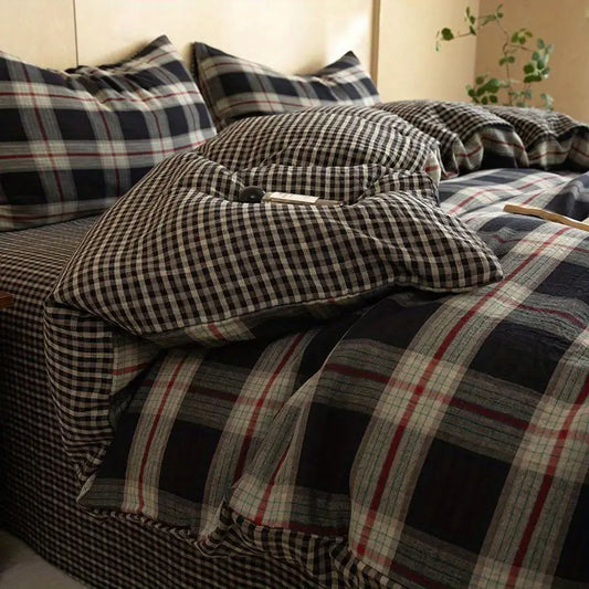 4 Piece Bedding Set with Flat Sheet