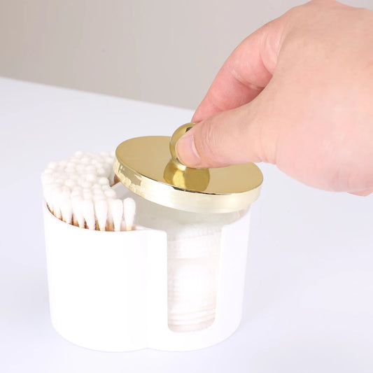 Clear Bathroom Vanity Organizer – Qtip Holder