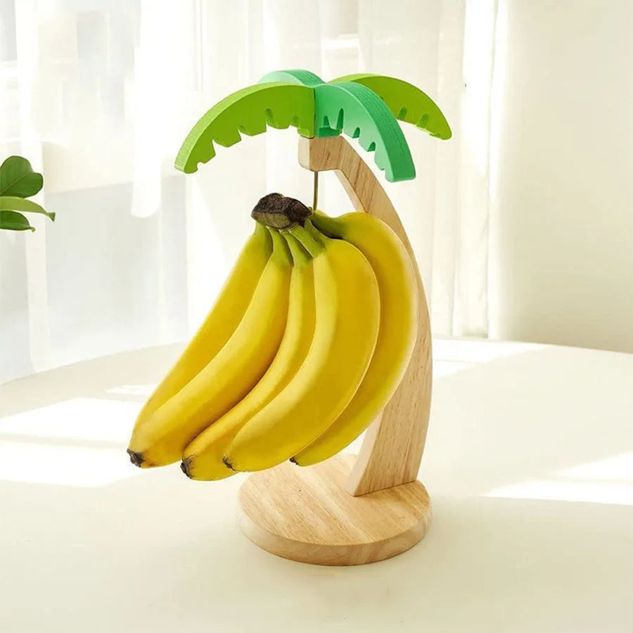 Wooden Banana Hanger Stand