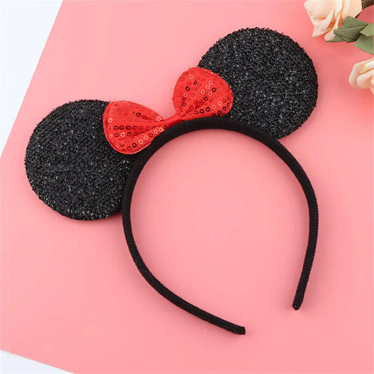 Minnie Mouse Ears Sequin Headband