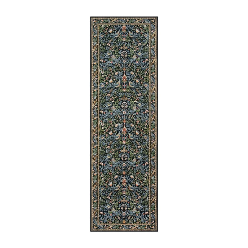 Bohemian Leaf Hallway Runner Rug