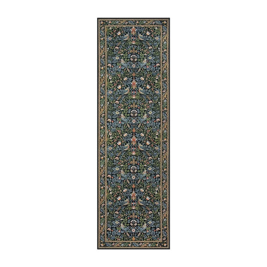 Bohemian Leaf Hallway Runner Rug