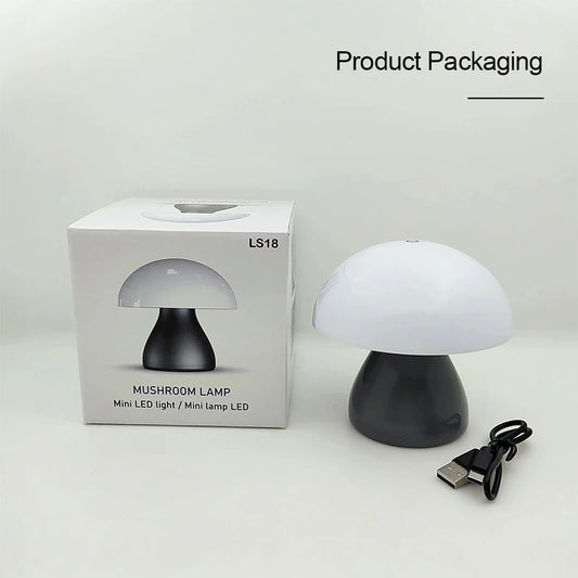 Rechargeable Mushroom LED Touch Night Light