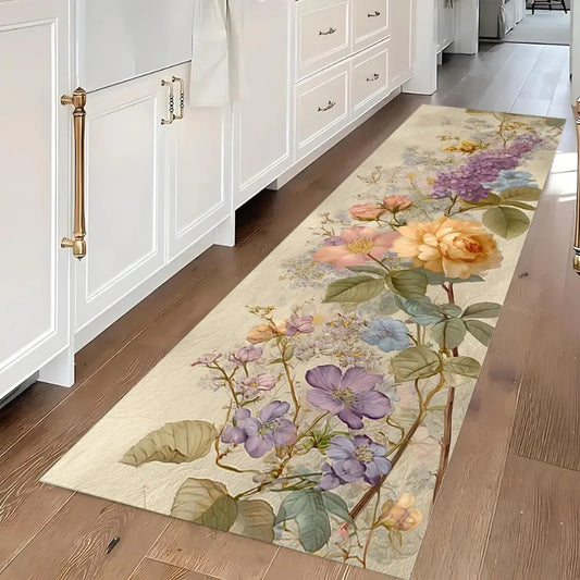 Vintage Floral Runner Rug