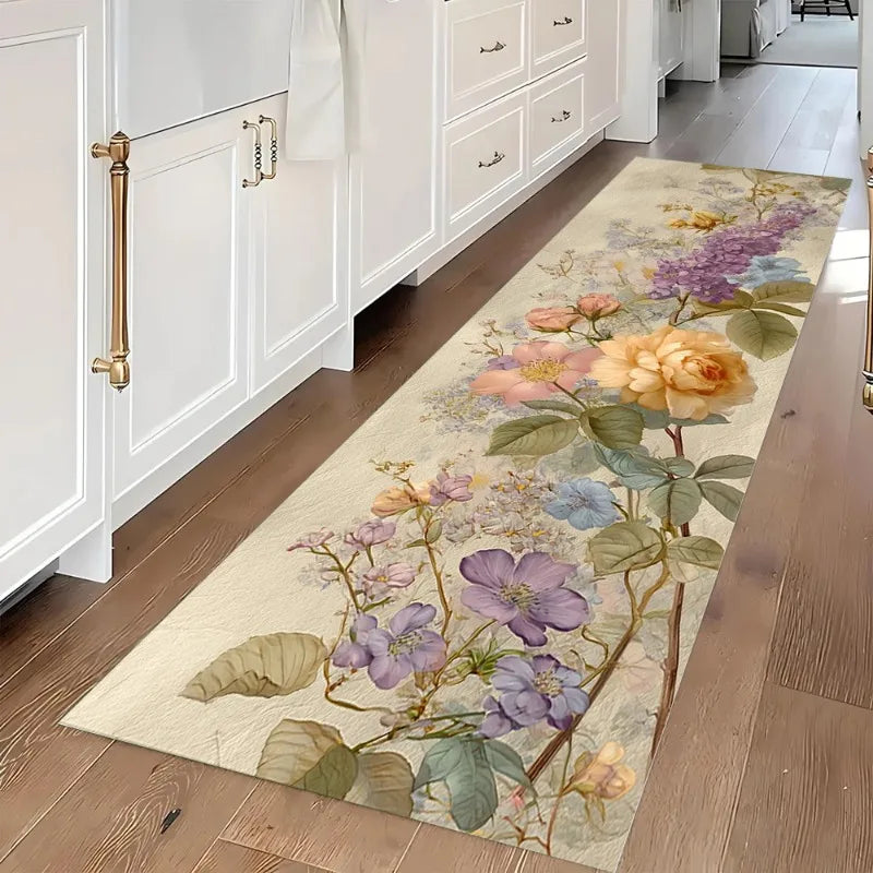 Vintage Floral Runner Rug