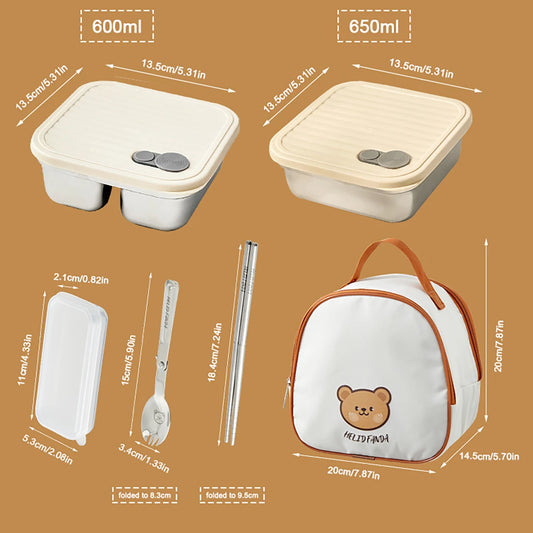 Stackable Leak-Proof Food Container for Meals, Fruits & Salads
