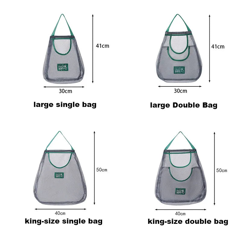 Reusable Hanging Mesh Storage Bag