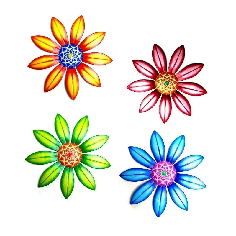 Metal Flower Wall Art Hanging Garden Decoration