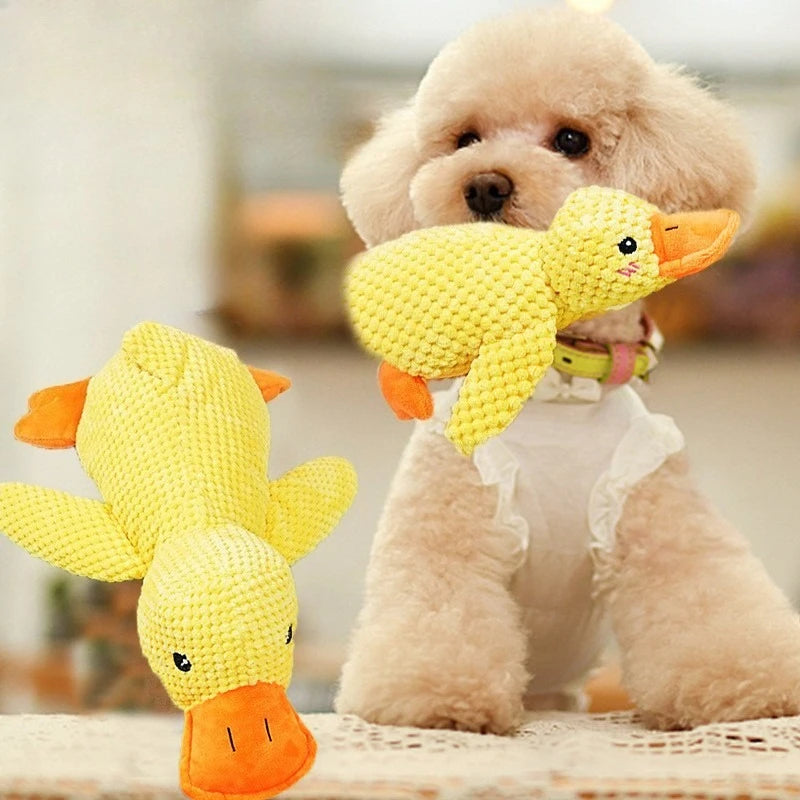 Plush Duck Dog Toy