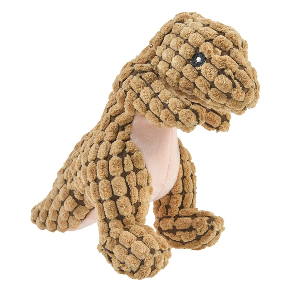 Plush Dinosaur Dog Toy – Interactive Chew Toy
