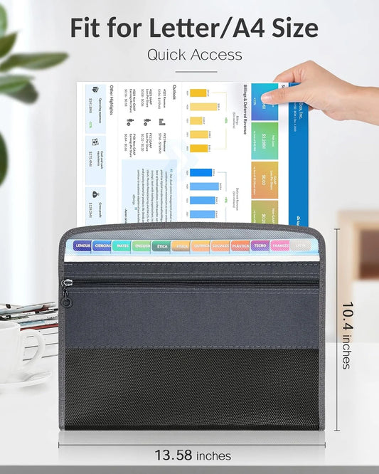 13-Pocket Zipper File Organizer