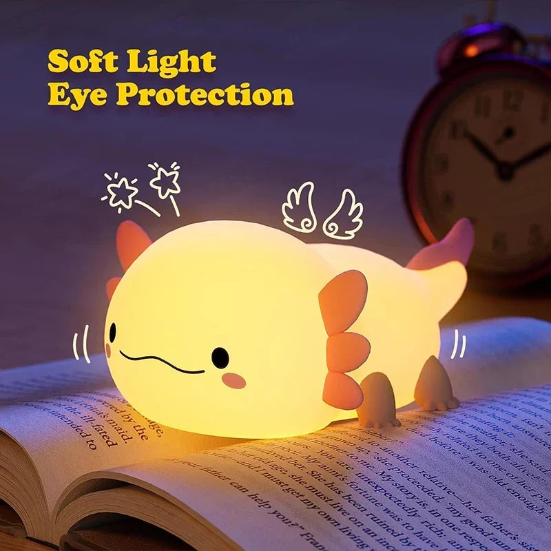 Axolotl Silicone Night Light Lamp