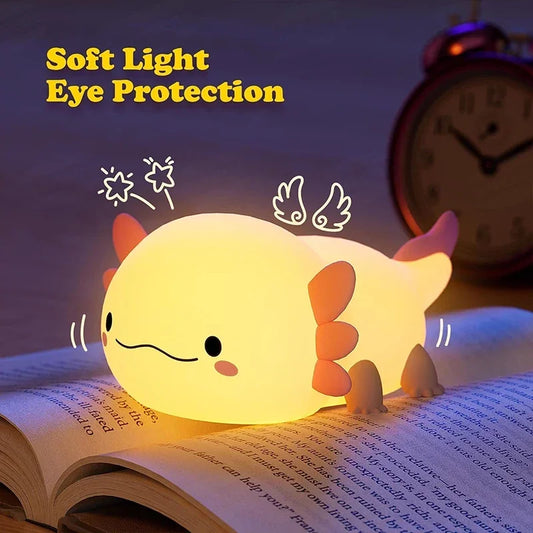 Axolotl Silicone Night Light Lamp