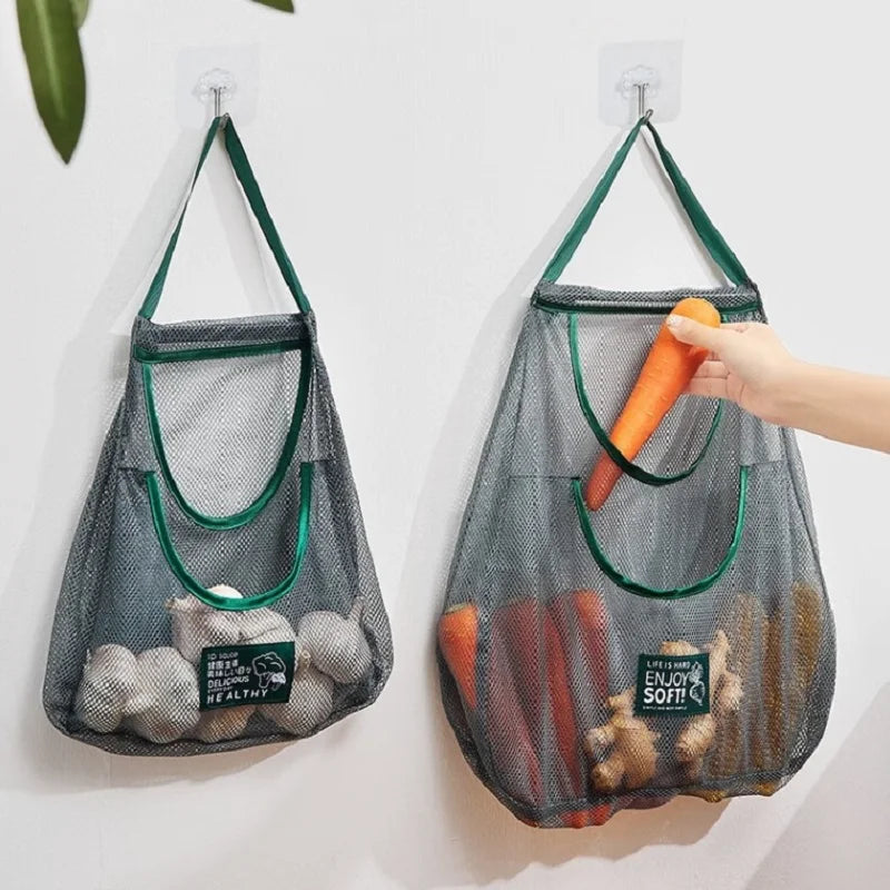 Reusable Hanging Mesh Storage Bag
