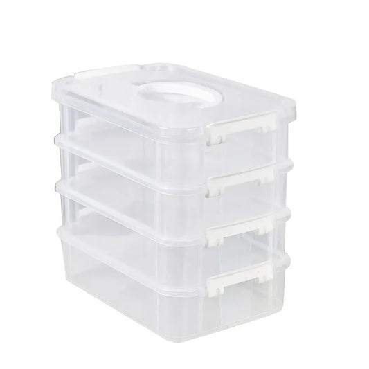 4-Tier Stackable Storage Box