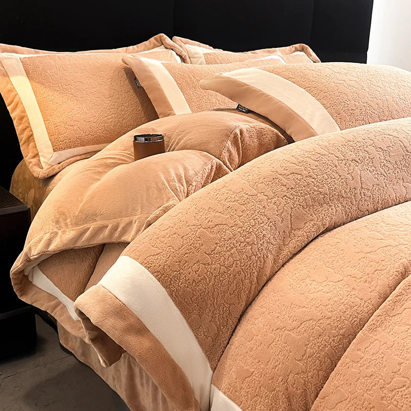 Luxury Milk Velvet Duvet Cover Set
