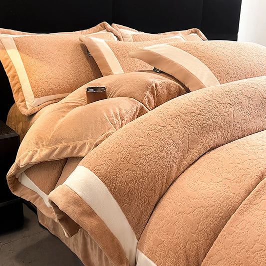 Luxury Milk Velvet Duvet Cover Set