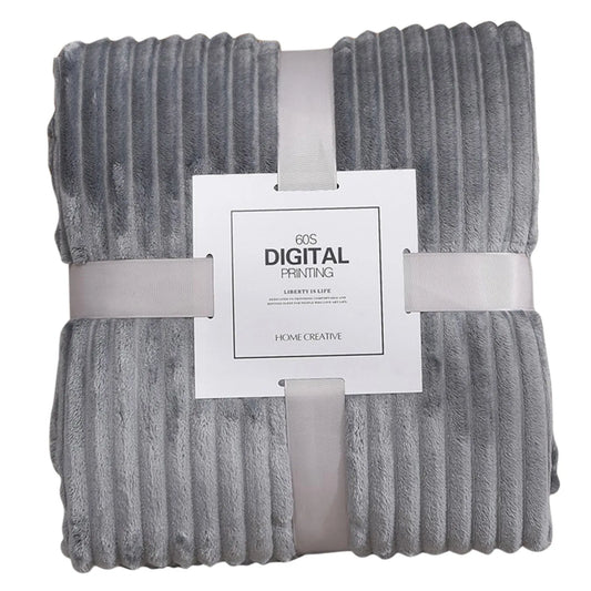 Striped Flannel Throw Blanket