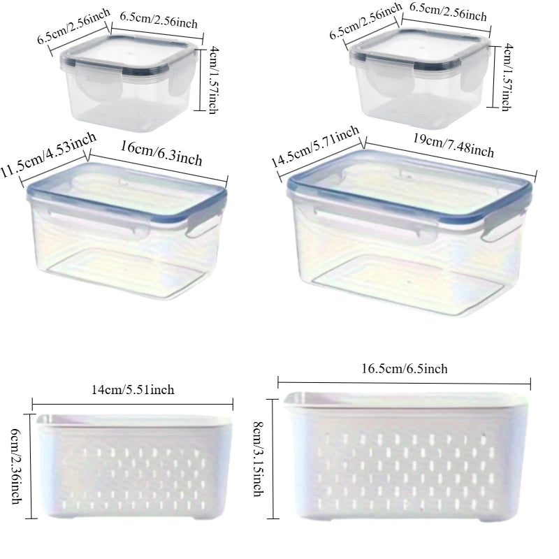 6-Piece Sealed Food Storage Container Set