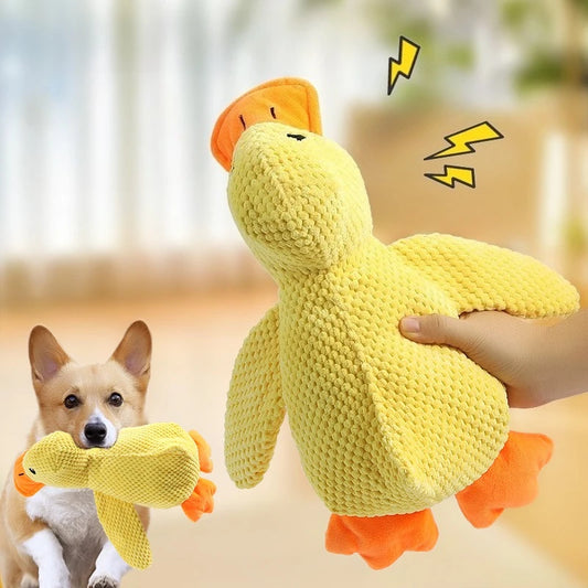 Plush Duck Dog Toy