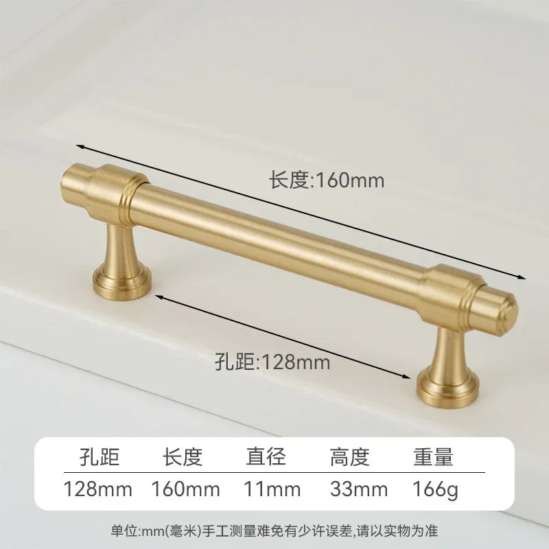 French Solid Brass Cabinet Handles