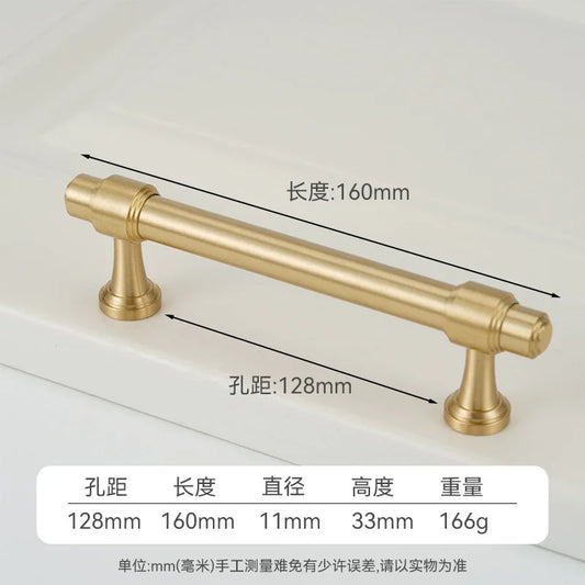 French Solid Brass Cabinet Handles