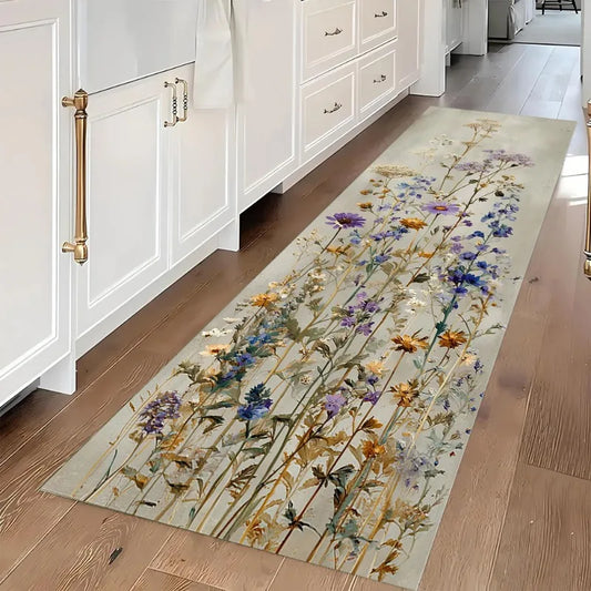 Vintage Floral Runner Rug