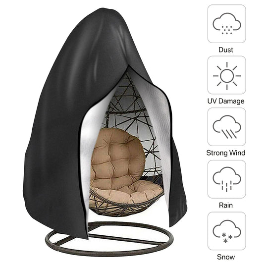 Waterproof Hanging Egg Chair Cover with Zipper