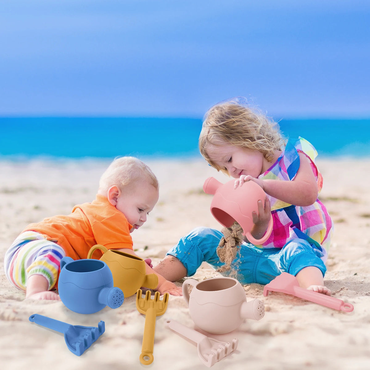 Kids Silicone Beach Toy Set