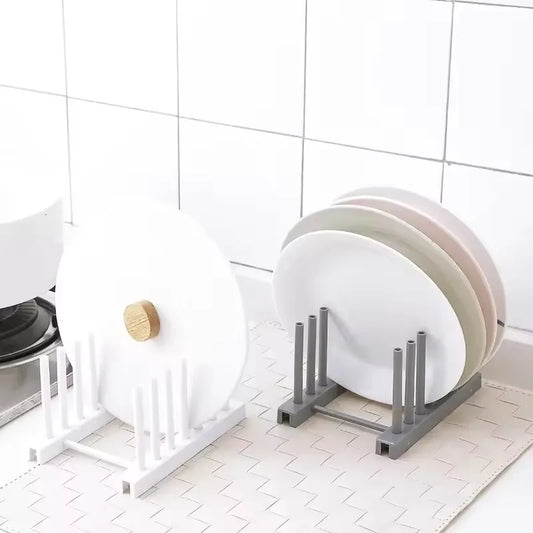 Kitchen Pot Lid & Dish Storage Rack