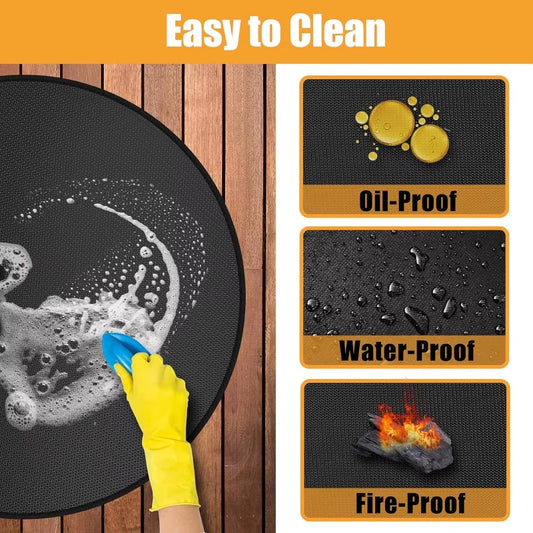Flame-Resistant Fire Mat for Tabletop Stove & BBQ