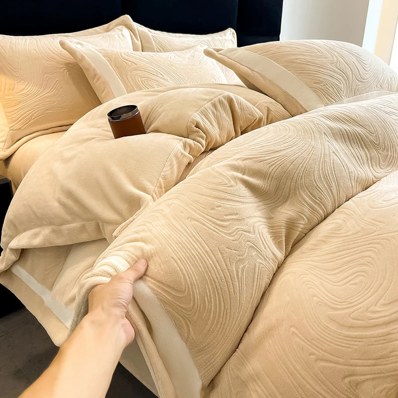 Luxury Milk Velvet Duvet Cover Set