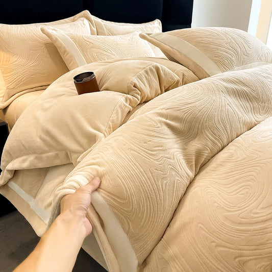 Luxury Milk Velvet Duvet Cover Set