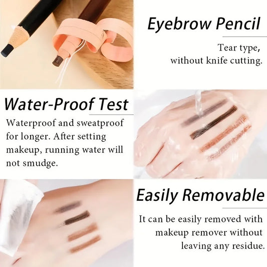 Pull Line Waterproof Eyebrow Pencil