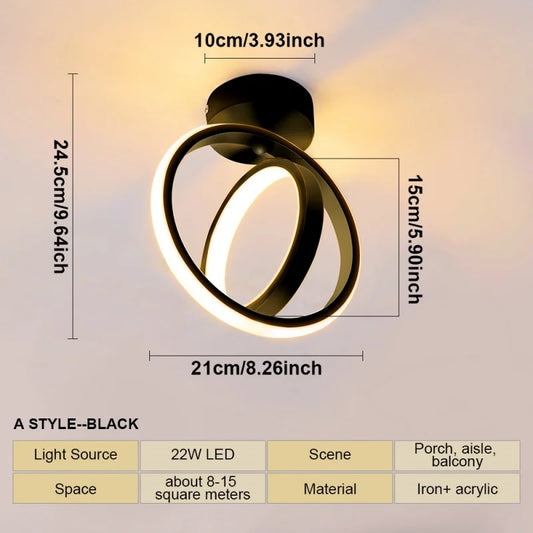 Surface Mount Light for Living Room & Hallway