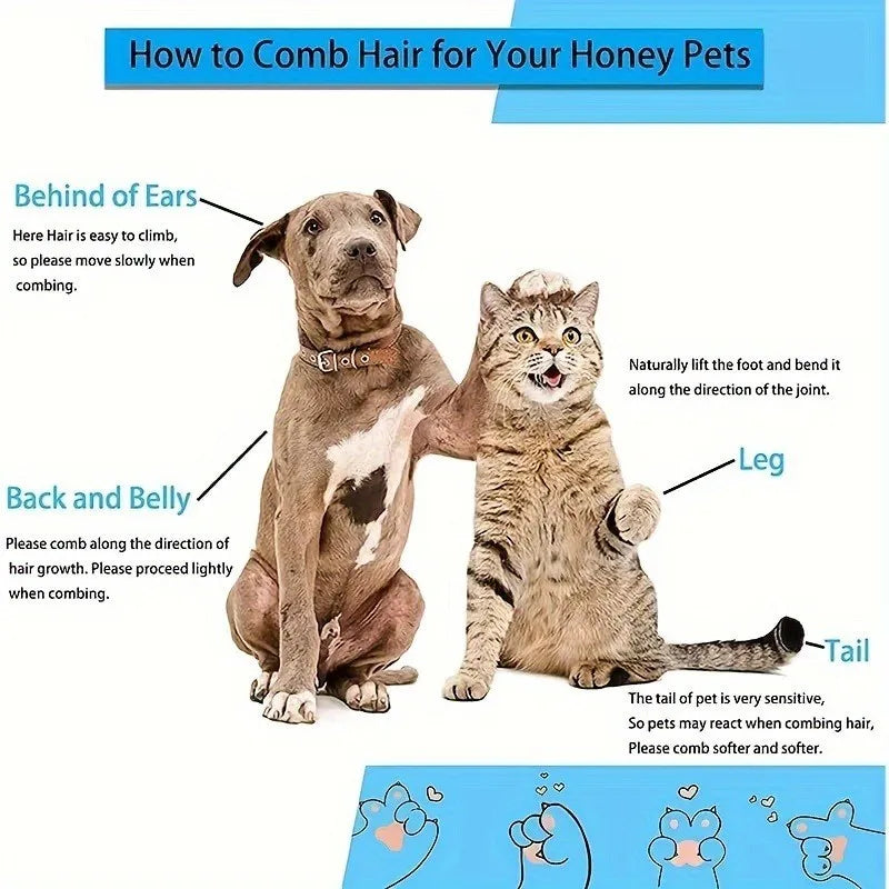 Self-Cleaning Pet Grooming Brush