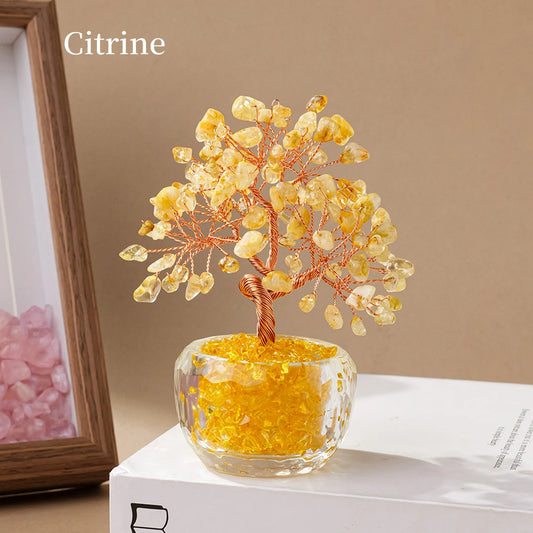 Natural Crystal Money Tree Ornament