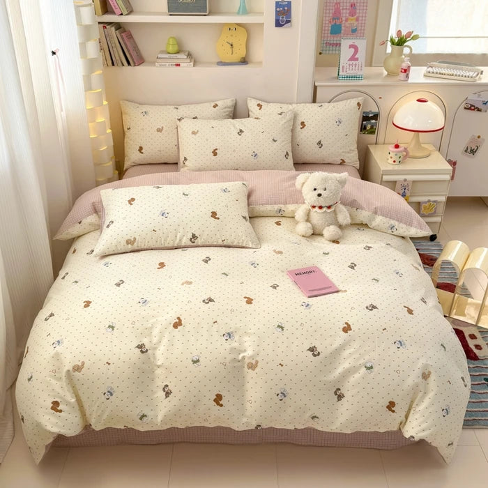 100% Cotton Cartoon Duvet Cover Set