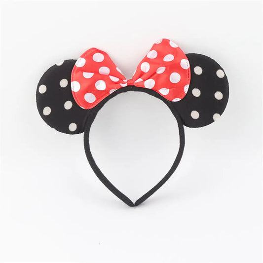 Minnie Mouse Ears Sequin Headband