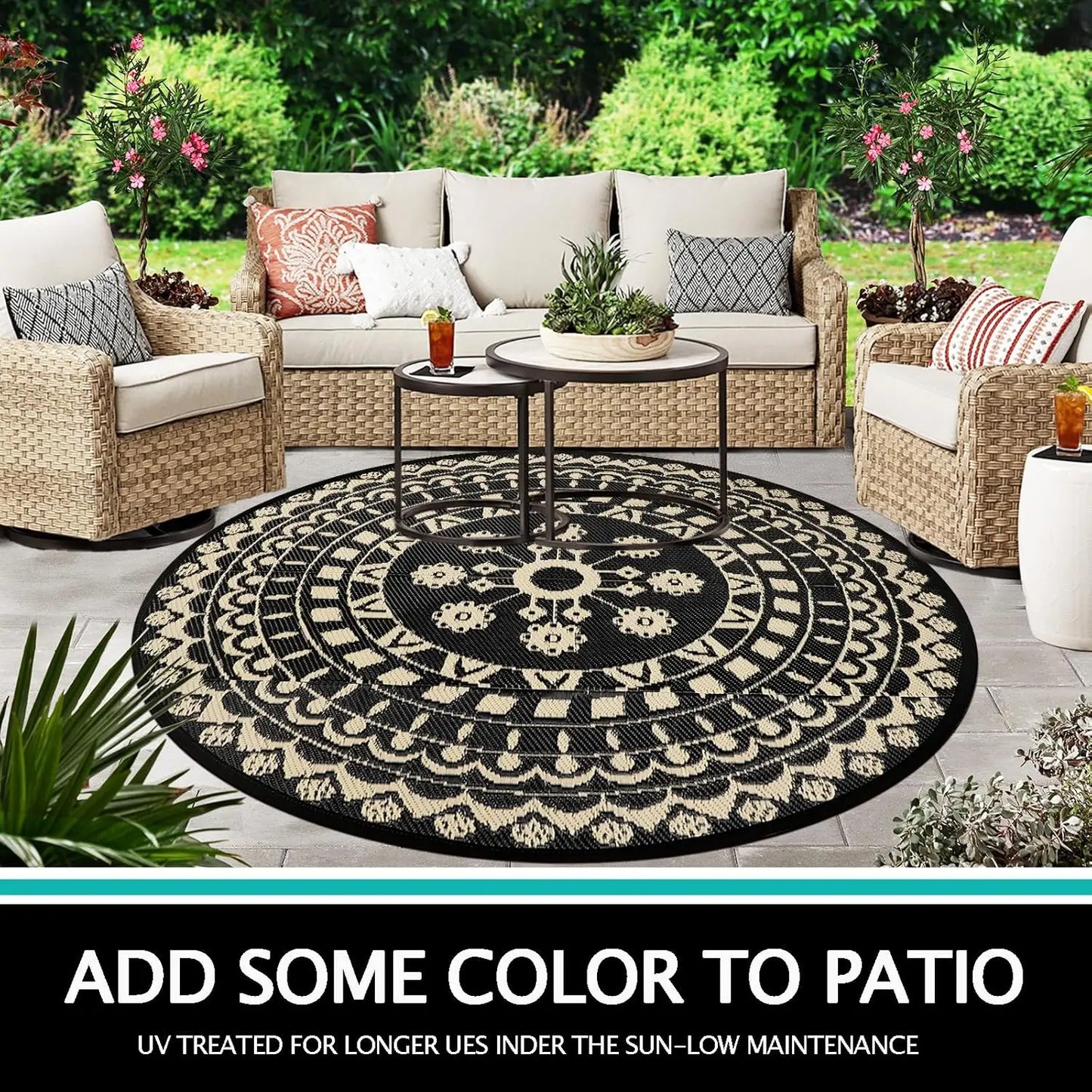 Reversible Waterproof Patio & Camping Mat
