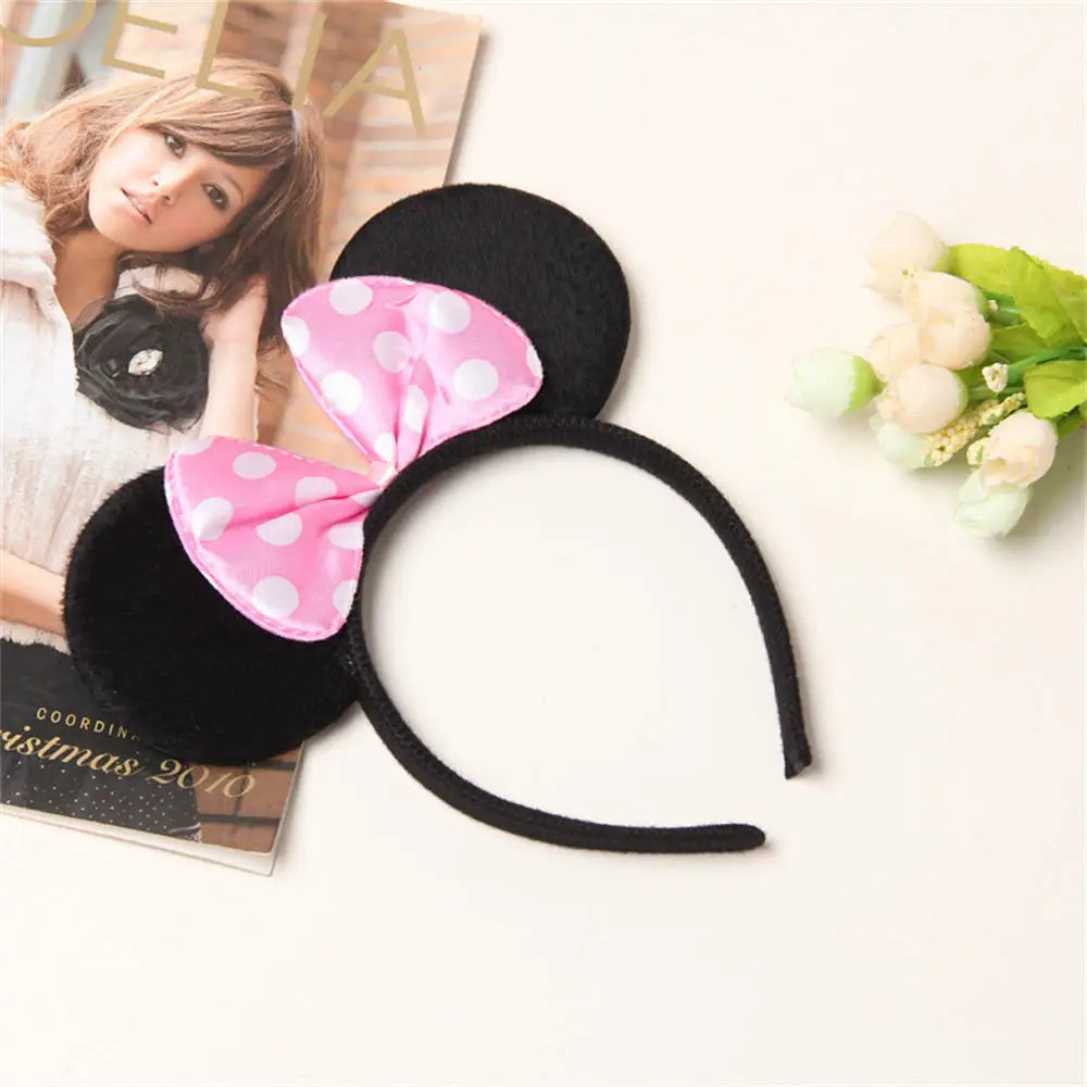 Minnie Mouse Ears Sequin Headband