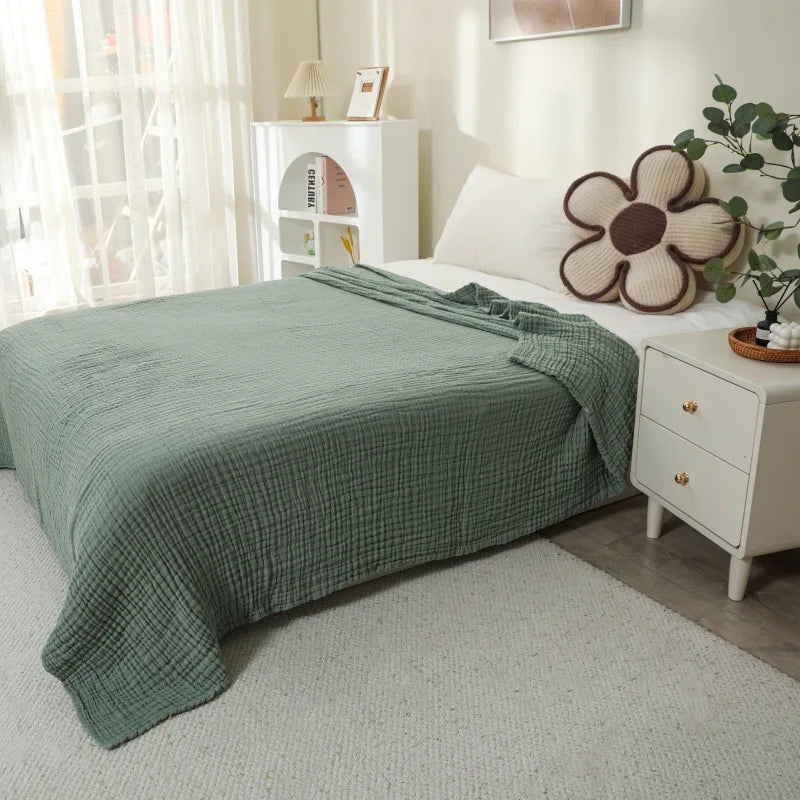 Lightweight All-Season Throw Blanket