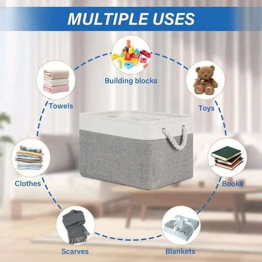 Foldable Linen Laundry Basket