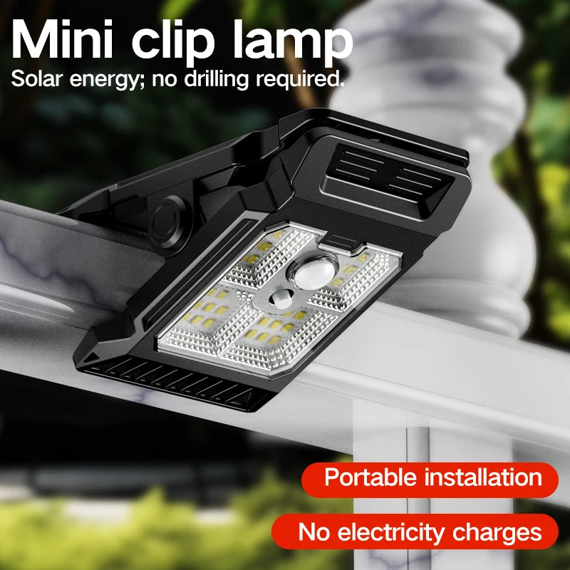 Solar Motion Sensor Clip Light