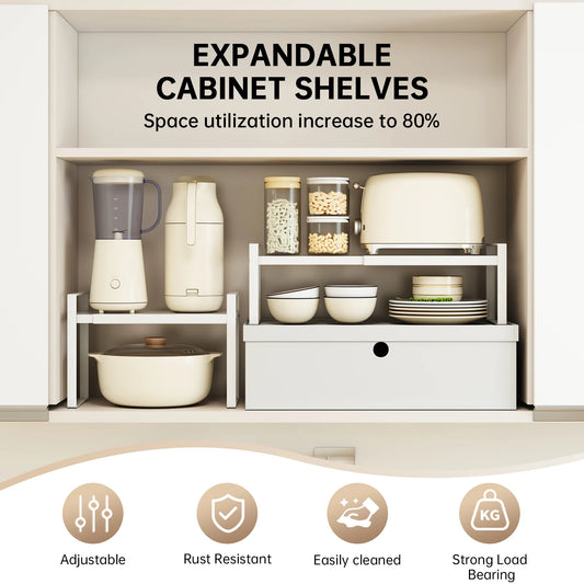 Adjustable Under Sink & Cabinet Storage Rack