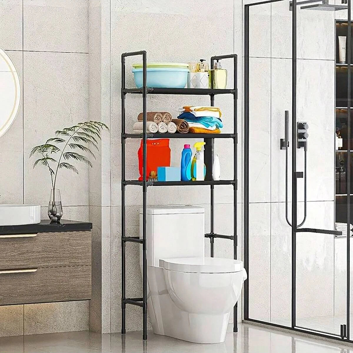 3-Tier Over Toilet Storage Rack
