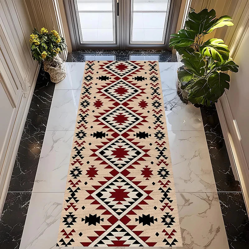 Bohemian Geometric Runner Rug