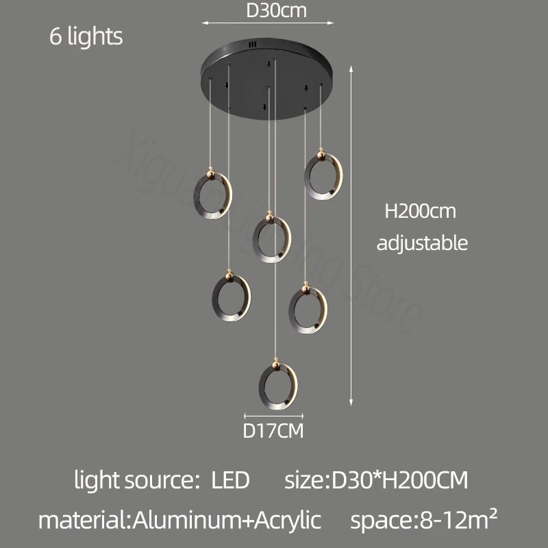 Contemporary Hanging Light for Dining & Kitchen